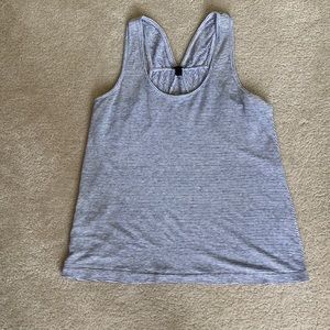 J Crew Linen Tank Top in Blue White Stripe size XS